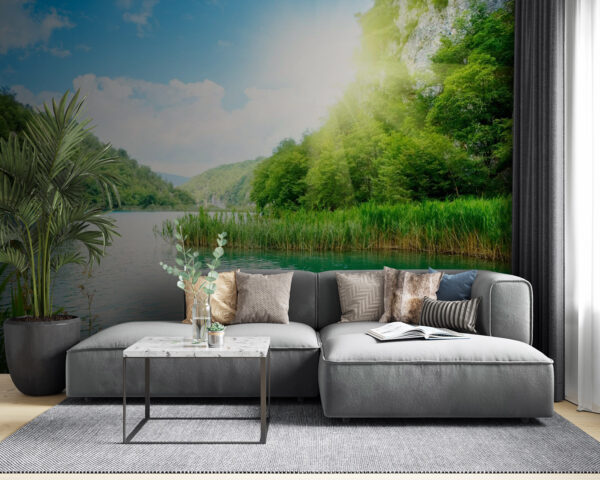 Body of water with grass and trees around it u54263pig53 600x480 - Body of water with grass and trees around it - tegory