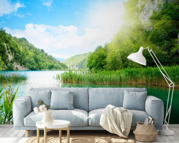 Body of water with grass and trees around it u54263pig14 600x480 - Body of water with grass and trees around it - tegory