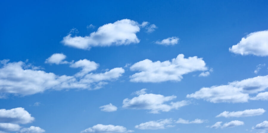 Blue sky with clouds