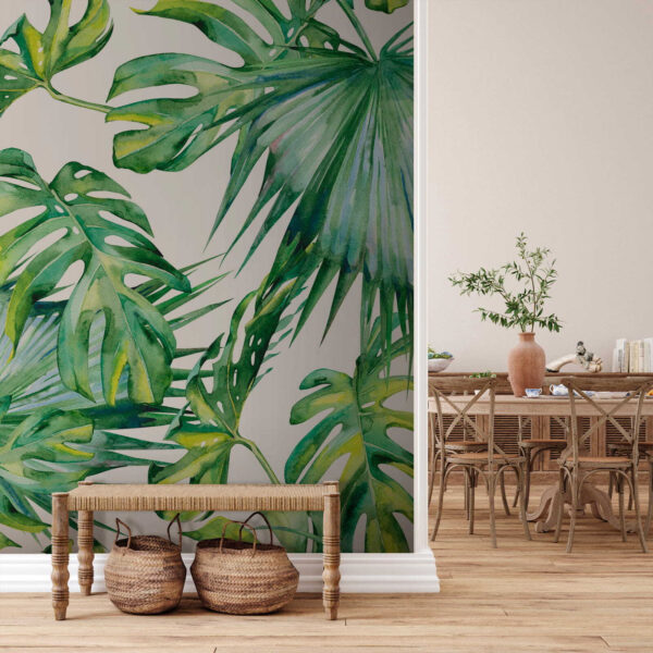 Lush green leaves in vibrant arrangement. Lush green leaves in vibrant arrangement.