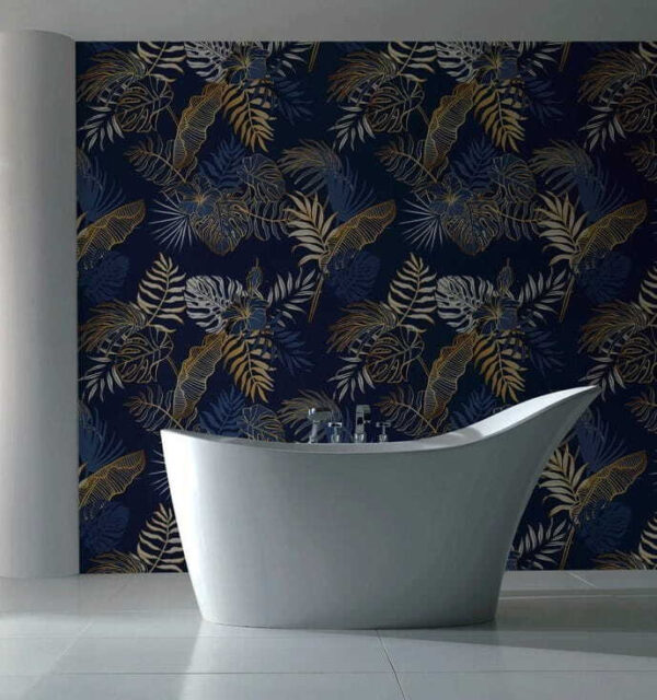 Pattern of leaves on a blue background u53271pit1m 600x640 - Pattern of leaves on a blue background - tegory