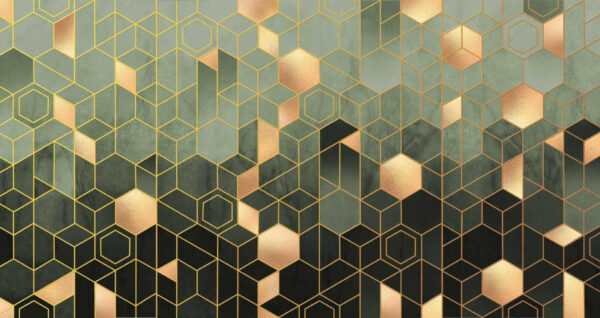 Pattern of hexagons and squares Pattern of hexagons and squares