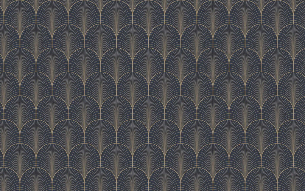 Elegant seamless midnight scallop pattern. Elegant seamless midnight scallop pattern.