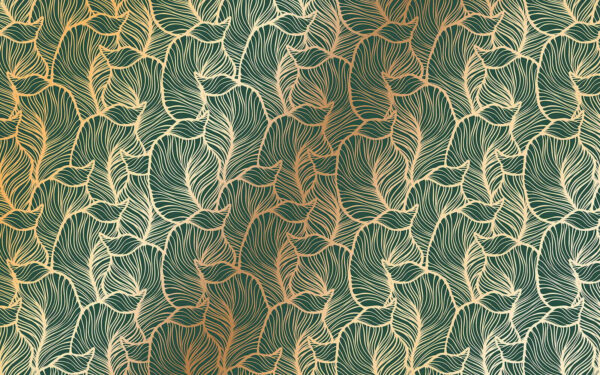 Pattern of leaves on a green background u53241p 600x375 - Pattern of leaves on a green background - tegory