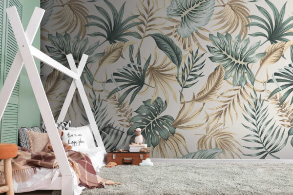 Pattern of leaves on a white background Pattern of leaves on a white background