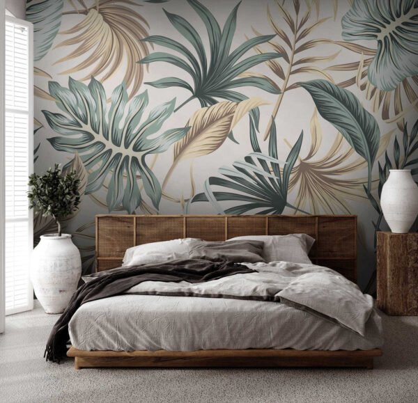 Pattern of leaves on a white background Pattern of leaves on a white background