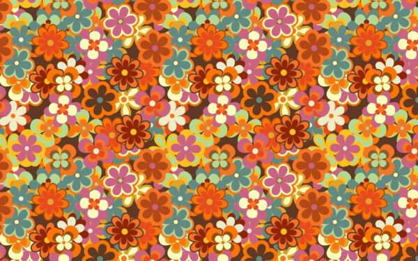 Group of colorful flowers Group of colorful flowers