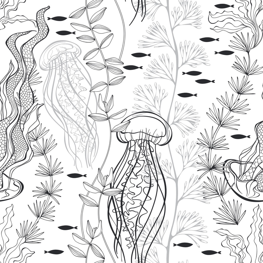 Pattern of sea creatures u51021p 1024x1024 - Pattern of sea creatures - tegory