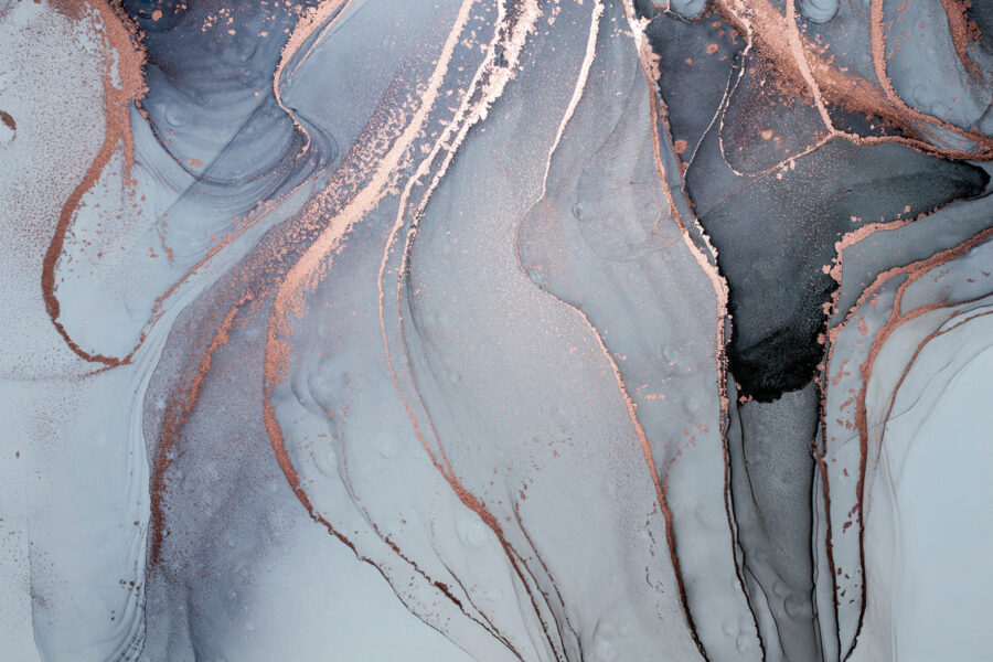 Abstract flowing patterns in soft hues.