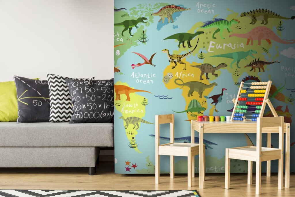 Map of dinosaurs with white text u50382pir2 1024x682 - Map of dinosaurs with white text - tegory