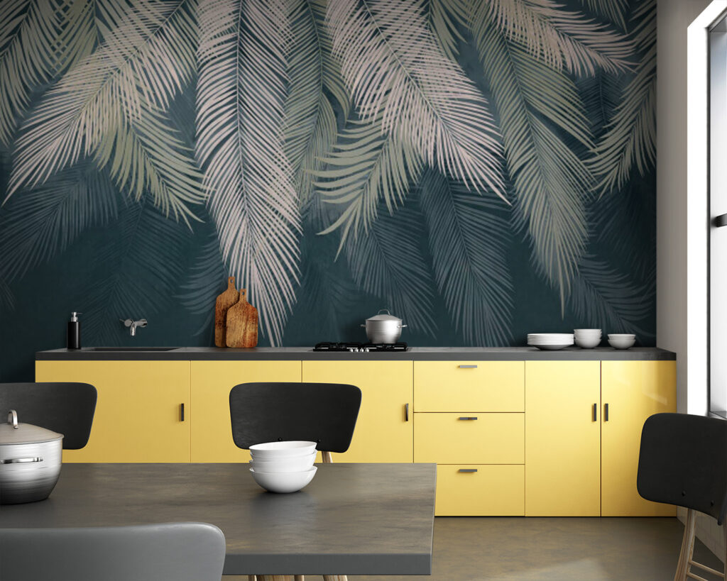 Group of palm leaves