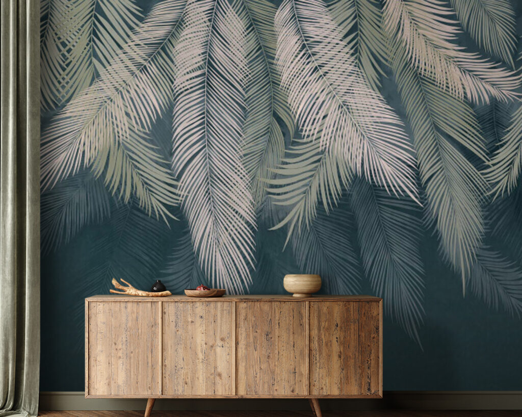 Group of palm leaves