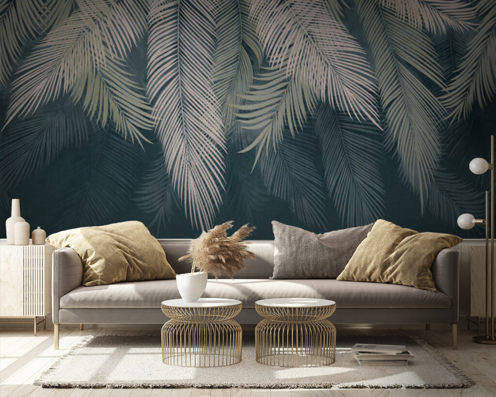 Group of palm leaves