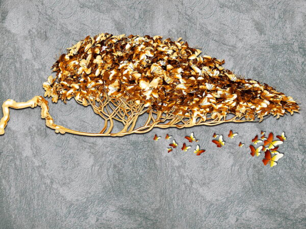 Tree with butterflies flying out of it u47578p 600x450 - Tree with butterflies flying out of it - tegory