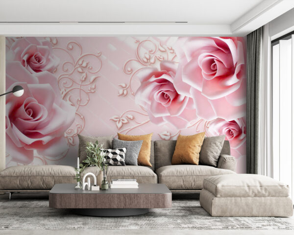 Delicate roses on a soft background. Delicate roses on a soft background.