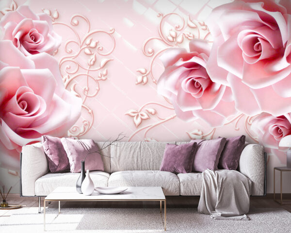 Delicate roses on a soft background. Delicate roses on a soft background.