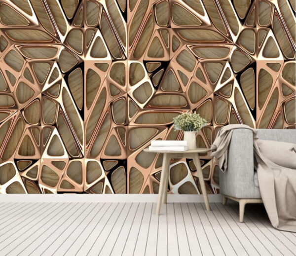 Complex geometric pattern in warm tones. u46617pig1m 600x519 - Complex geometric pattern in warm tones. - tegory
