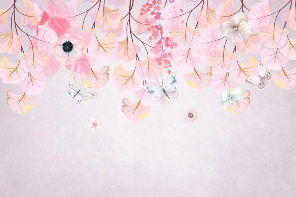 Painting of flowers and butterflies u44222p 600x400 - Painting of flowers and butterflies - tegory