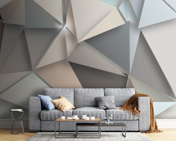 Abstract geometric shapes in soft colors. Abstract geometric shapes in soft colors.