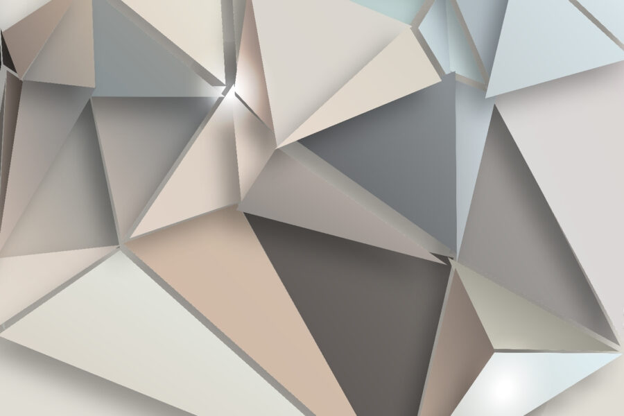 Abstract geometric shapes in soft colors.