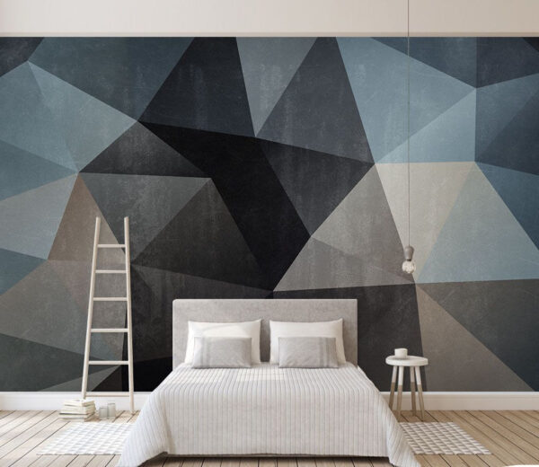 Black and grey triangle pattern