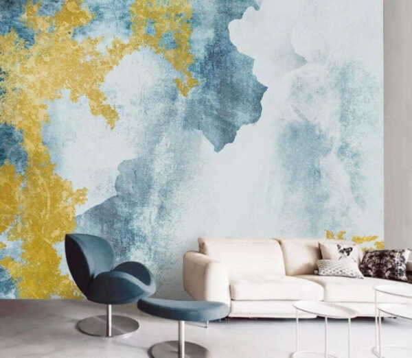 Blue and yellow paint Blue and yellow paint