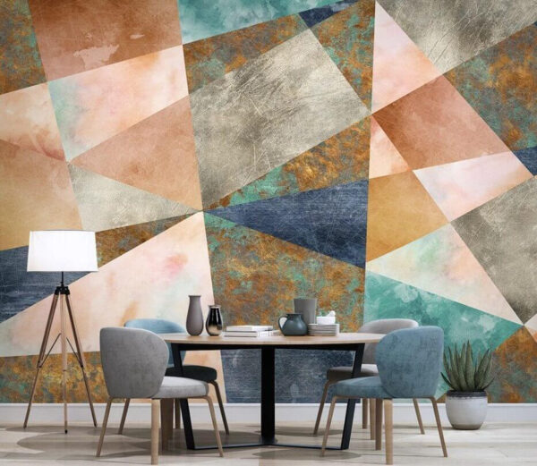Colorful pattern with triangles Colorful pattern with triangles
