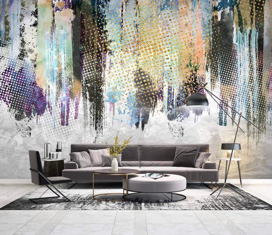 u40112pig1m - Abstract hues blend in harmony. - tegory