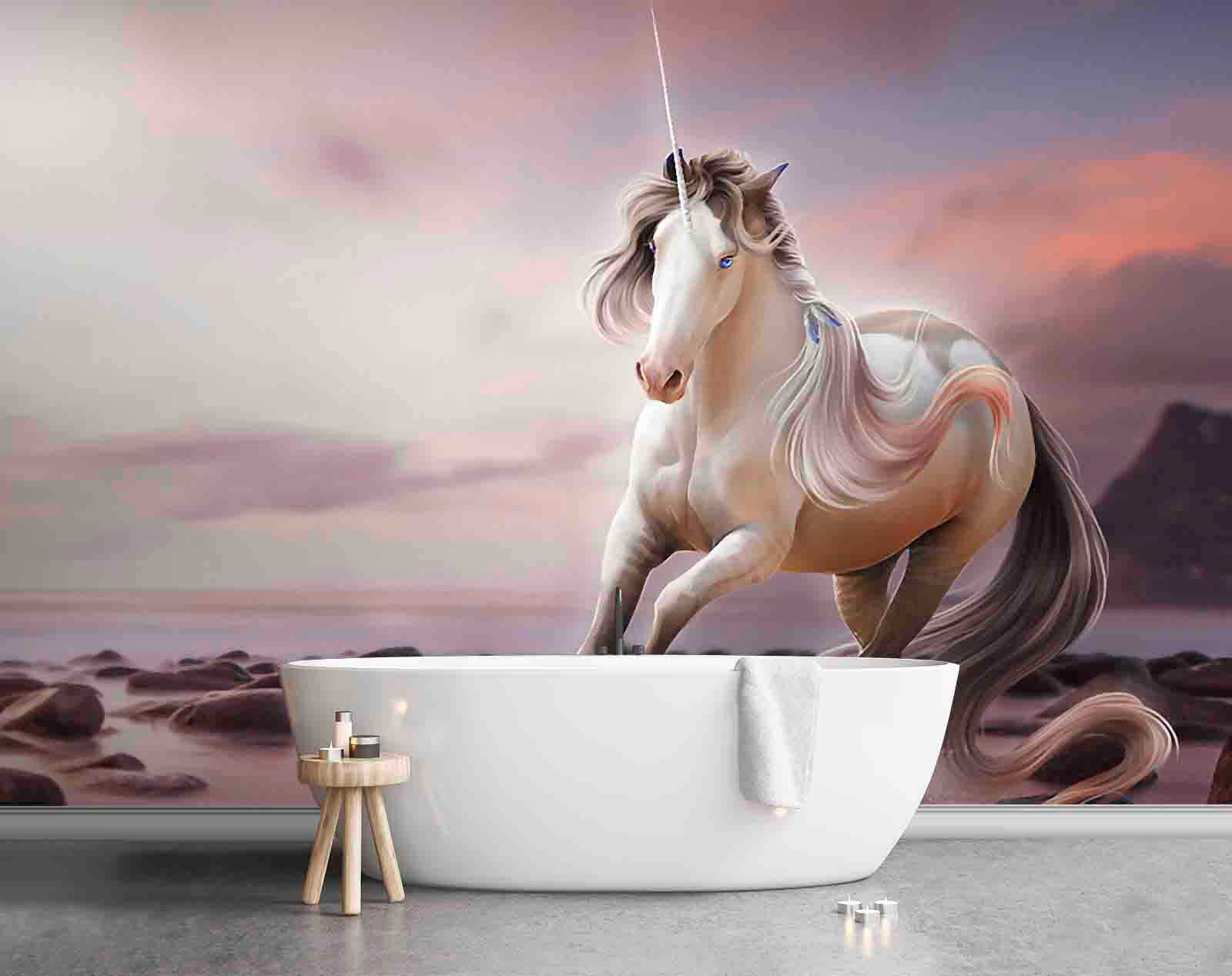 u38651pit1m - Unicorn running on water