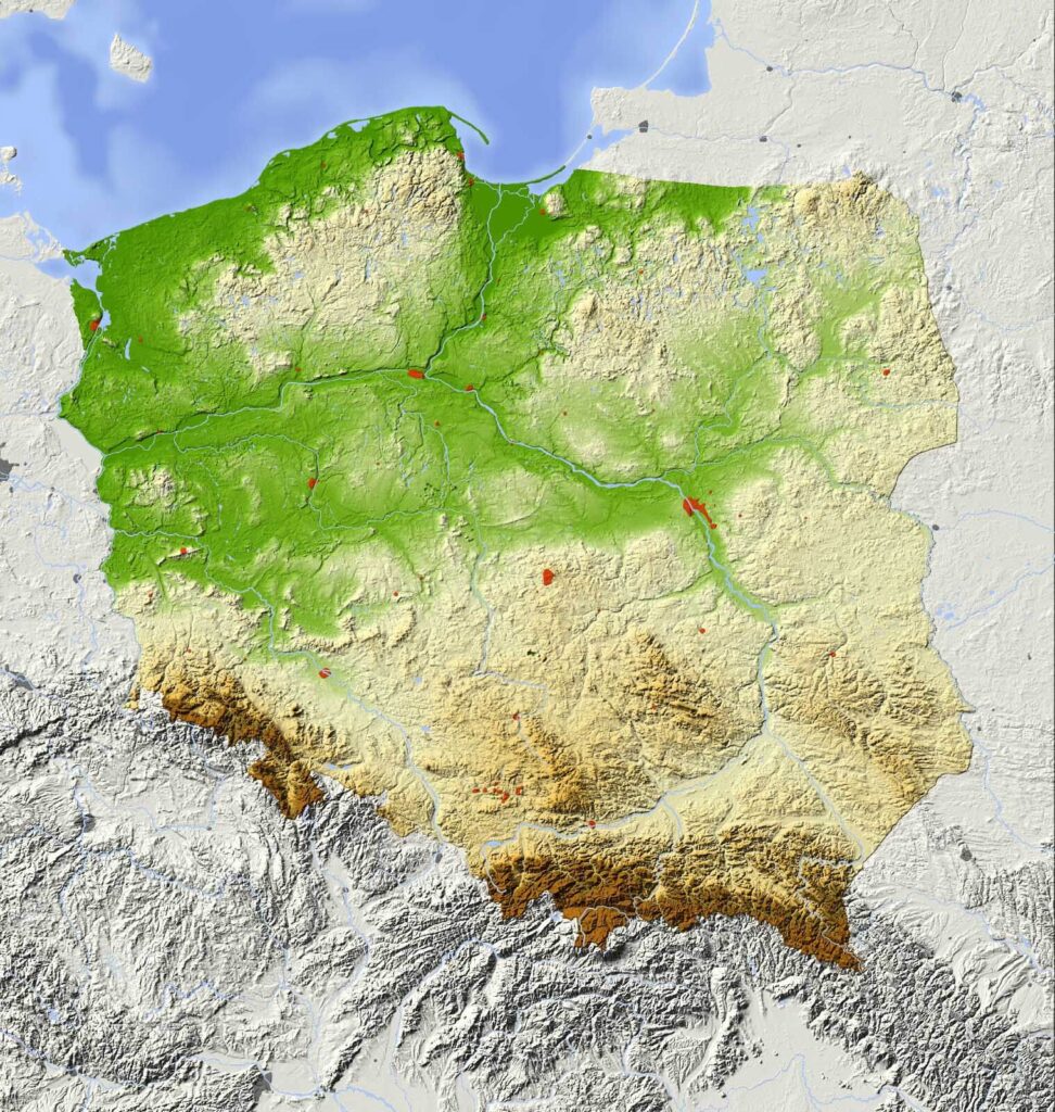 Map of poland with land and water u38506p 972x1024 - Map of poland with land and water - tegory