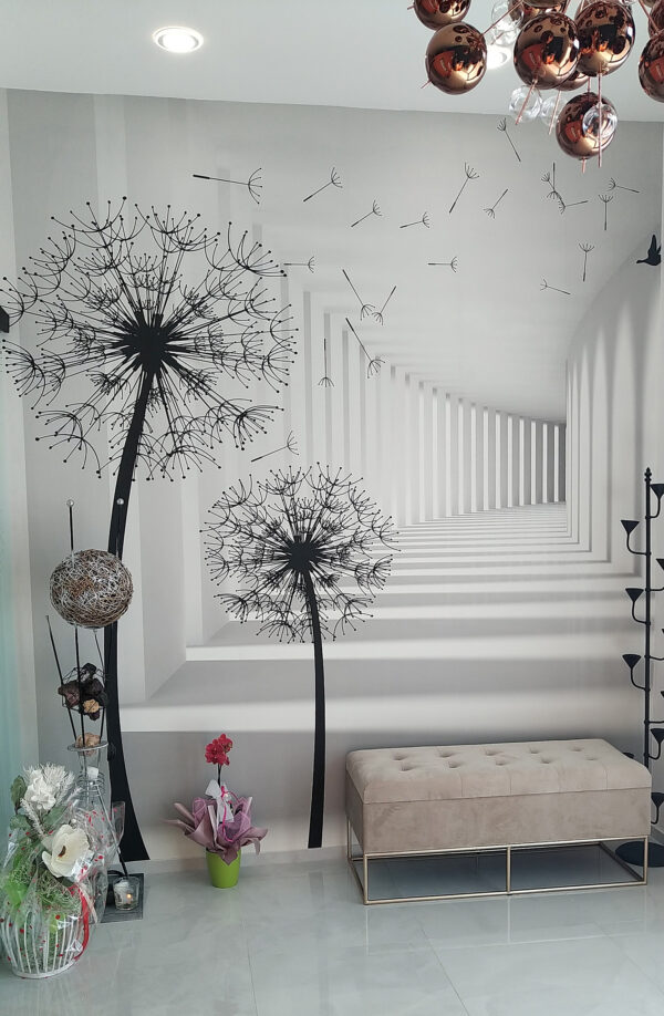 White room with trees and birds flying u37803pih20 600x918 - White room with trees and birds flying