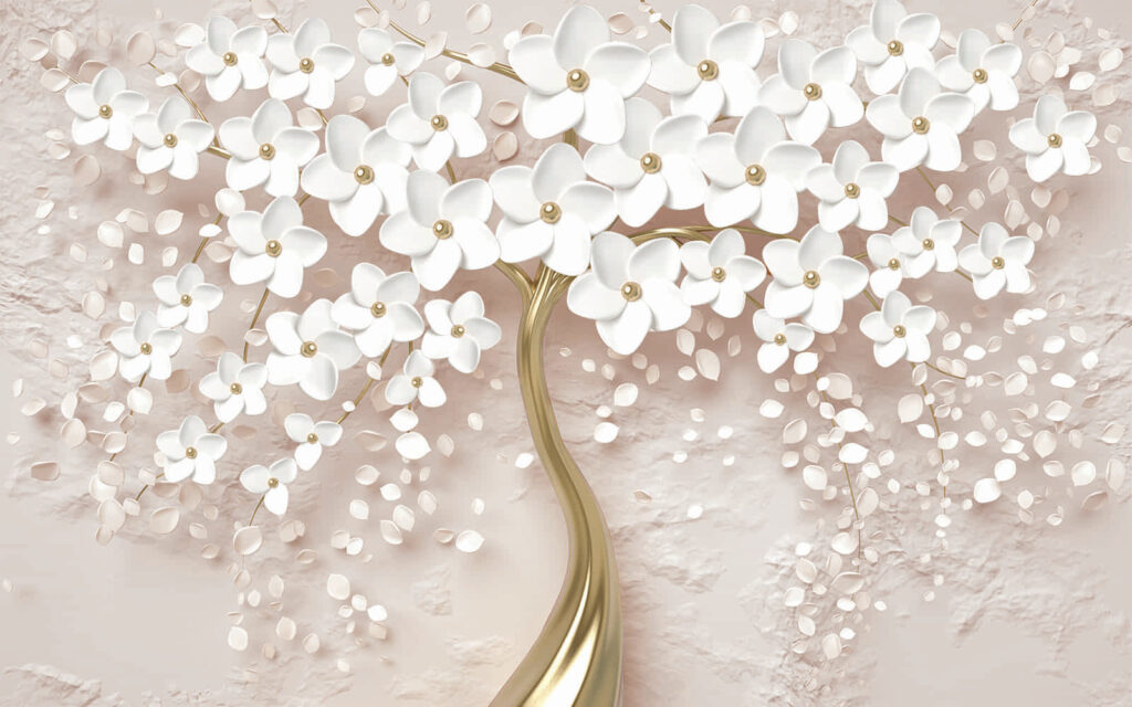 Elegant White Flowers in Elegant Vase Elegant White Flowers in Elegant Vase