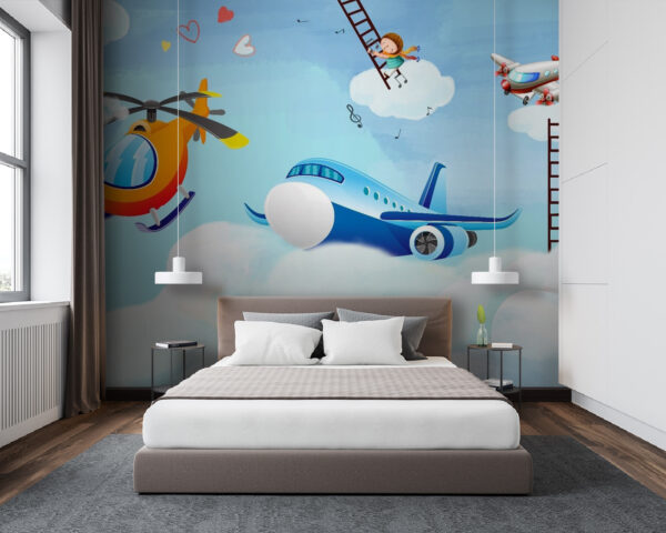 Cartoon planes in the sky Cartoon planes in the sky