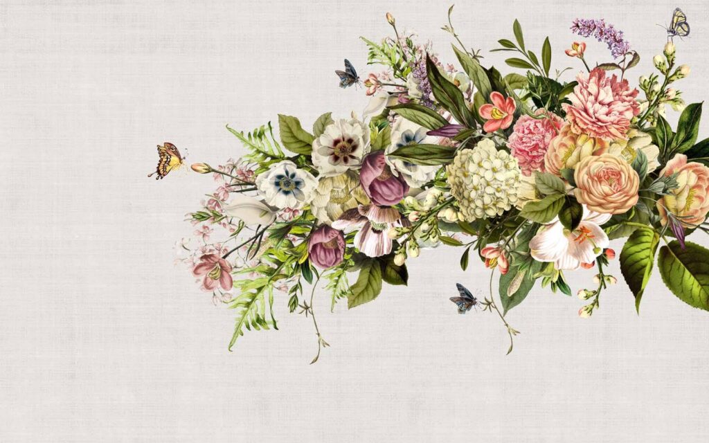 Butterfly flying over a bouquet of flowers u34636p 1024x640 - Butterfly flying over a bouquet of flowers - tegory
