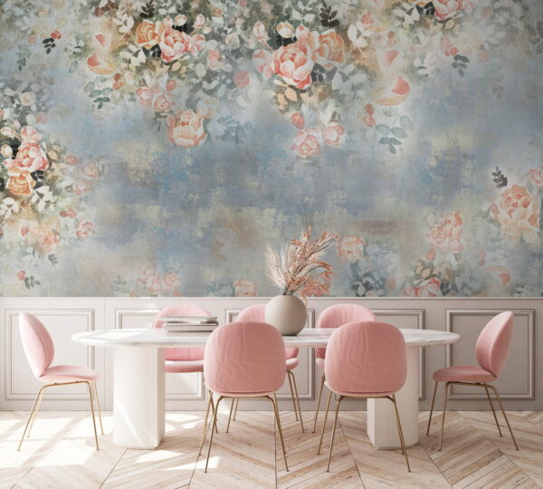 Painting of flowers and leaves u33804pik2 600x540 - Painting of flowers and leaves - tegory