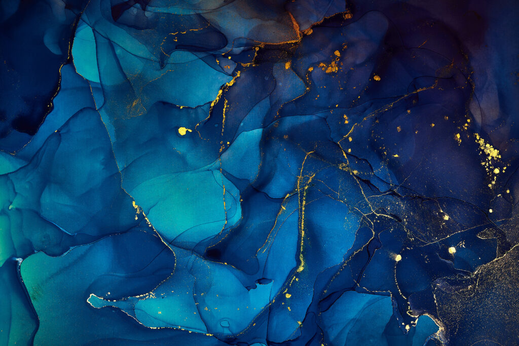 Azure Depths with Fleeting Sparkles Azure Depths with Fleeting Sparkles