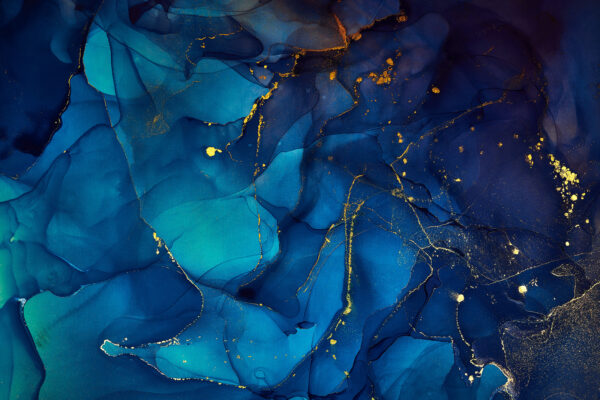 Azure Depths with Fleeting Sparkles Azure Depths with Fleeting Sparkles