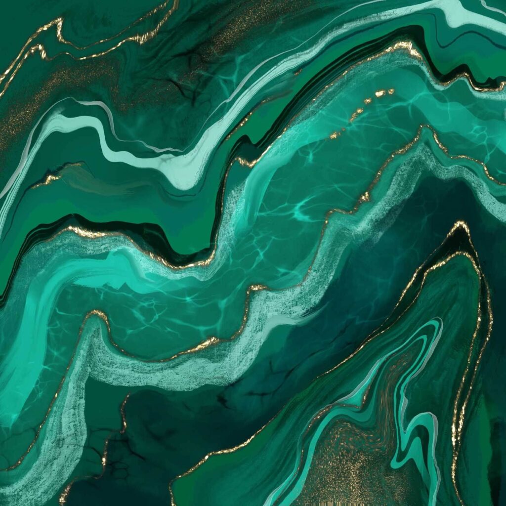 Abstract waves in shades of teal. u33149p 1024x1024 - Abstract waves in shades of teal. - tegory