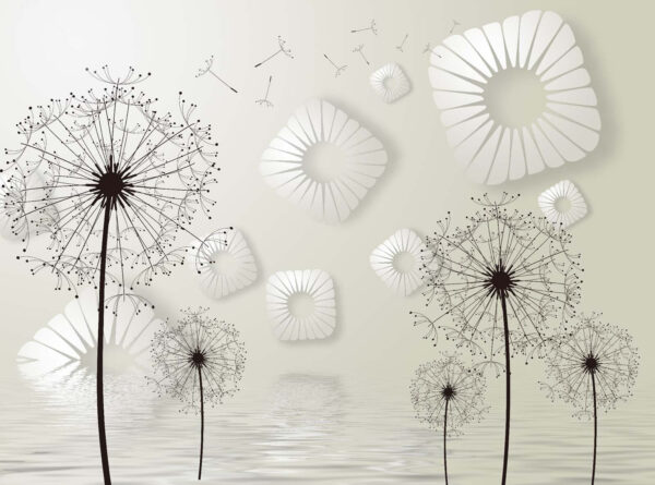 White flowers with black dots White flowers with black dots