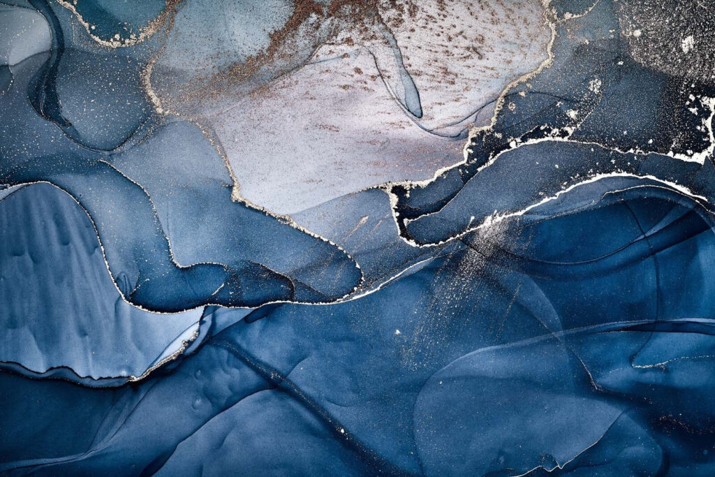 Abstract ocean waves with metallic lines Abstract ocean waves with metallic lines
