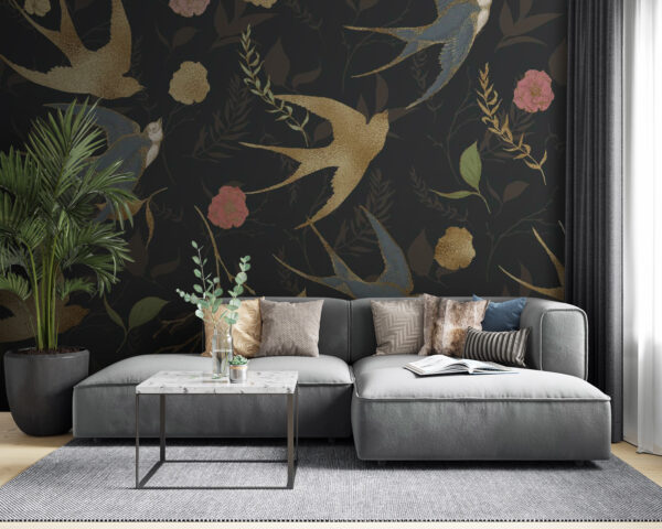 Pattern of birds and flowers u32798pig53 600x480 - Pattern of birds and flowers - tegory
