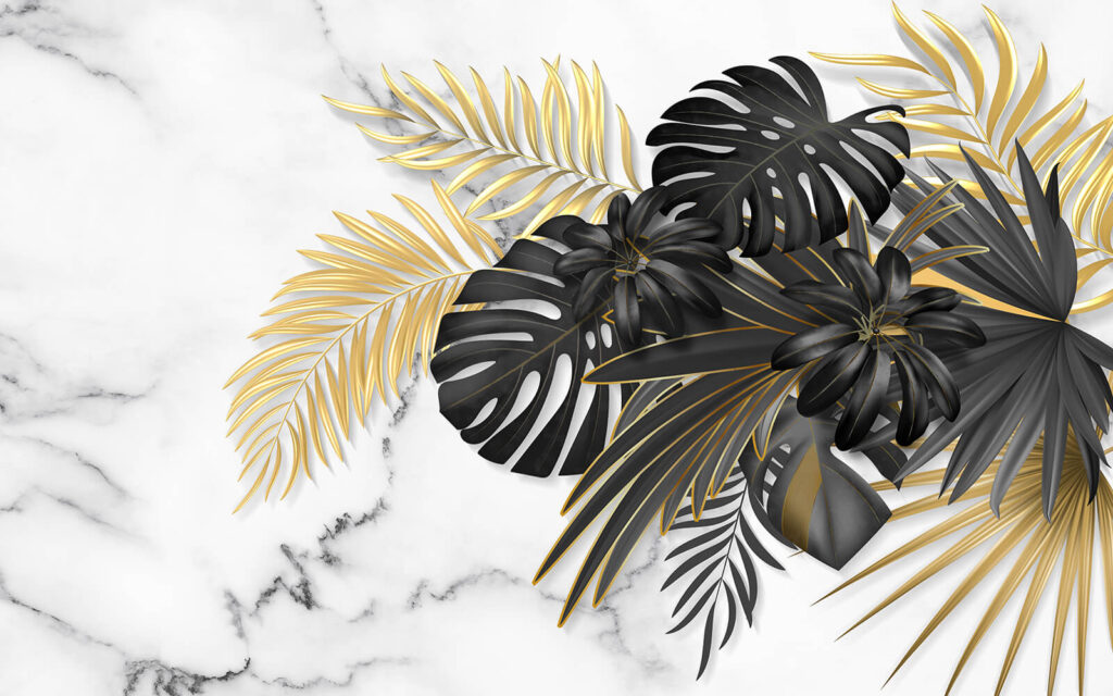Elegant foliage on a marble backdrop u32610p 1024x640 - Elegant foliage on a marble backdrop - tegory