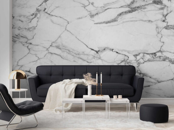 White and black marble White and black marble
