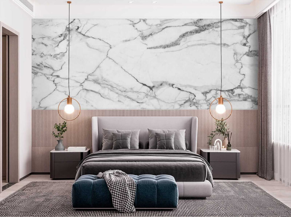 White and black marble White and black marble