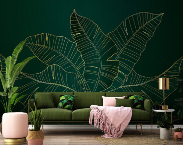 Elegant leaves on a dark background u32469pig1m 600x474 - Elegant leaves on a dark background - tegory