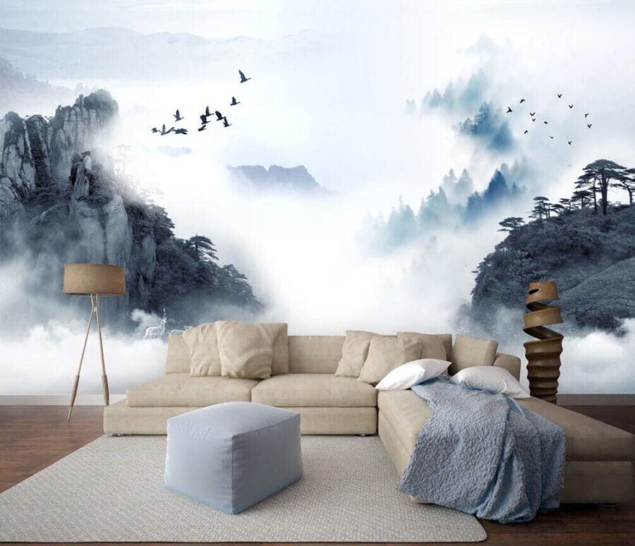 Birds flying over a mountain u32287pig1 900x774 - Birds flying over a mountain - tegory