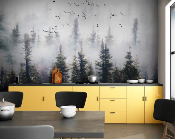 Birds flying in the sky over trees u32237pik1 600x475 - Birds flying in the sky over trees