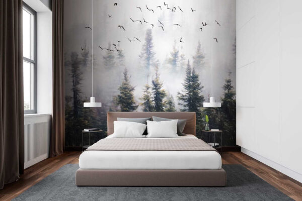 Birds flying in the sky over trees u32237pib1 600x400 - Birds flying in the sky over trees