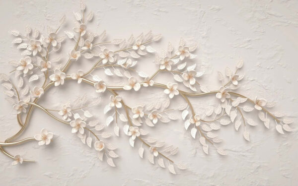 Elegant floral metalwork on white u30618p 600x375 - Elegant floral metalwork on white