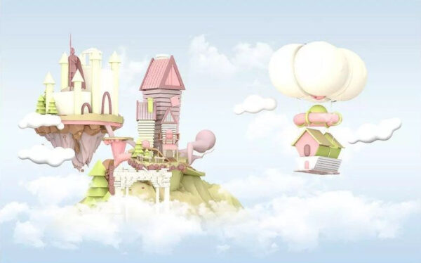 Cartoon houses floating in the sky u30533p 600x374 - Cartoon houses floating in the sky - tegory